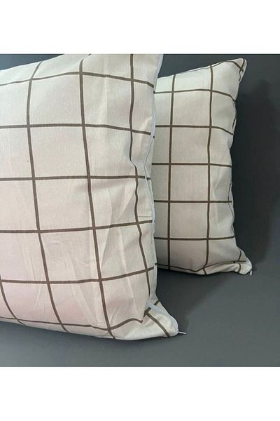 Belsina Βαμβακερή Μαξιλαροθήκη 50x70 CM - 2 Τεμάχια με σχέδια