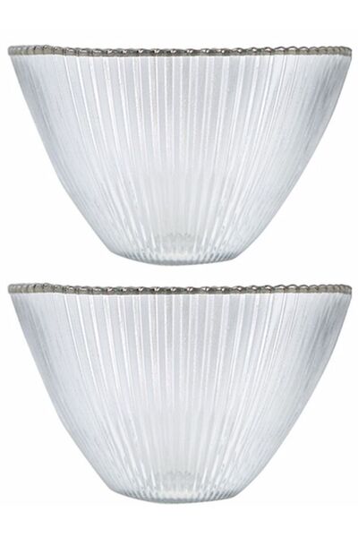 Porland Moon Gümüş Kase 22cm 2'li