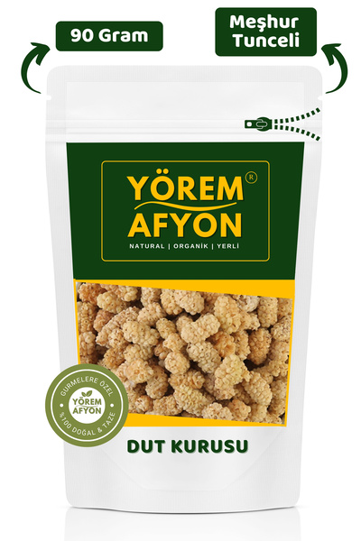 Gülçehre Tunceli Ulukale Yöresinin Efsanesi Katkısız Dal Kurusu Kar Beyazı Dut Kurusu {morus Alba} | 90gr.