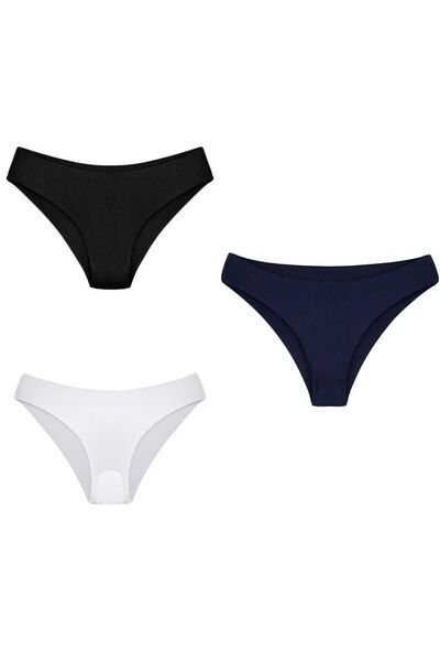 Bleu Petite Γυναικεία εσώρουχα χωρίς ραφή με λέιζερ 3 συσκευασιών