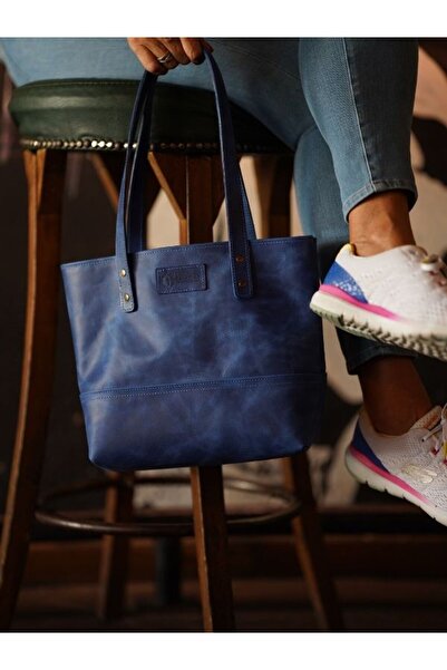 Genel Markalar Isminize Özel Deri Tote Bag