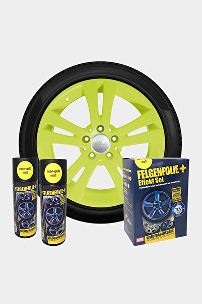 PLASTİDİP Jant Folyo - Efekt Set - 2x 400 ml - Neon Sarı