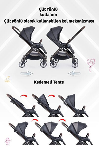 Prego Noax Koldan Çift Yönlü Travel Sistem Bebek Arabası
