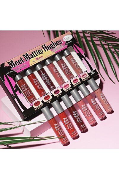 the balm Meet Matt (e) Hughes Miami Collection 6 colors Travel Size Liquid Li...