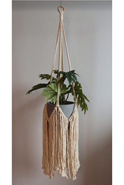 HaleKnottyandBoho Makrome Saksılık