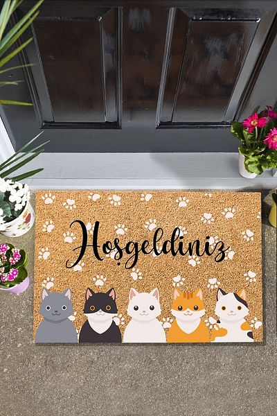 Chilai Home PVC изтривалки за врати Five Cat със специален дизайн за интериор и екстериор