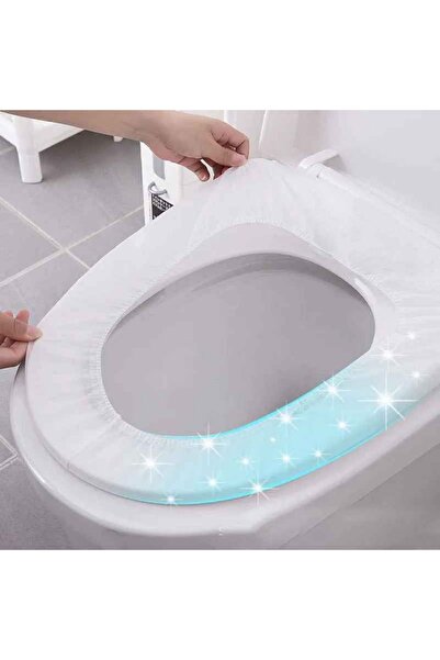 sengenegel 5 Adet Yeni Tek Kullanımlık Klozet Kapağı Kılıfı Rahat Yumuşak Kay...