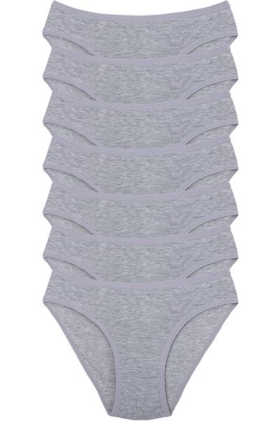 Humaone Chiloți de bikini gri pentru femei, 7 piese, Bk1-d3