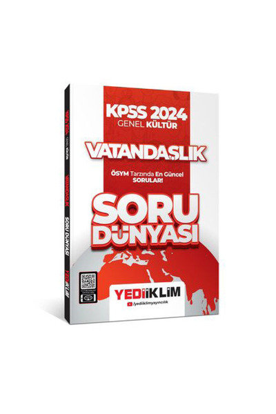 Yediiklim Yayınları Yediiklim Yayınları KPSS 2024 Genel Kültür Vatandaşlık So...