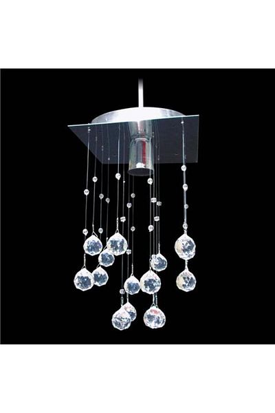 D-light Square Crystal Single Chandelier