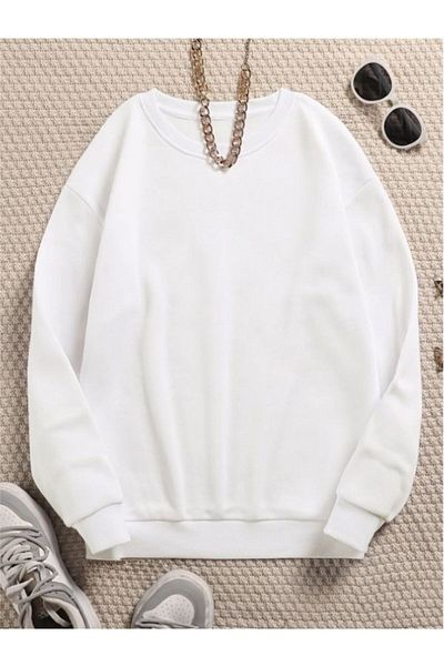 MOONBULL Hanorac oversize unisex cu gât crew