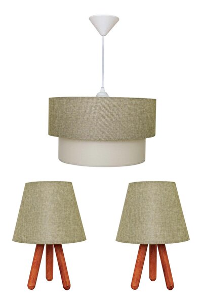 D-light Pastel Yatak Odası Abajur Ve Avize Seti