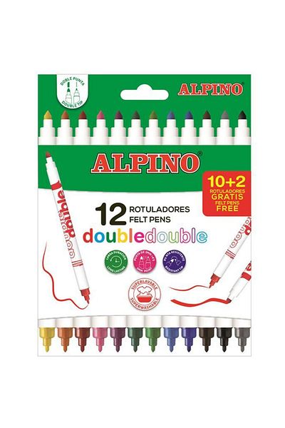 Alpino Yayıncılık Double Sided Alpino Felted Pen - 12 Colors Ar 002013