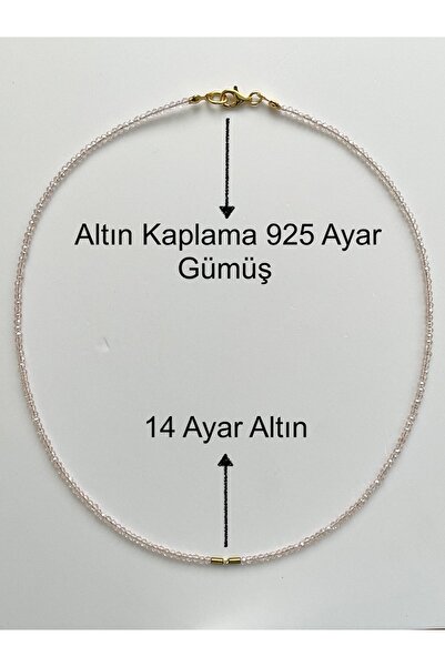 Rupen Kraft 14 Ayar Kristal Taşlı Altın Kolye