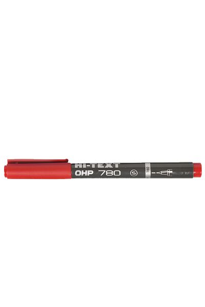 ERY Hi-text Acetate Pen Permanent S Series Red 780 (12 Pieces)