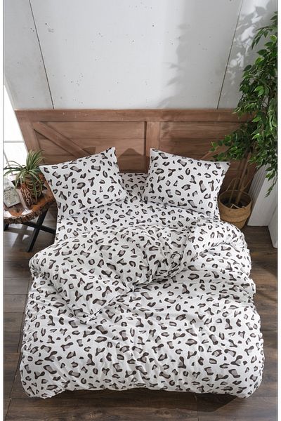 Valezium Σετ Παπλωματοθήκη Ζευγάρι με μοτίβο LEOPARD - Παπλωματοθήκη 200x220 και 2 μαξιλαροθήκες