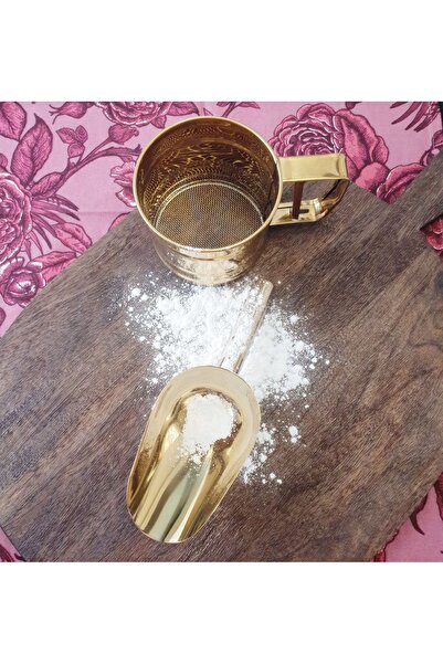 LOVYCO Gold Flour Shovel Stainless Steel,Flour Shovel,Shovel,Kitchen Accessory