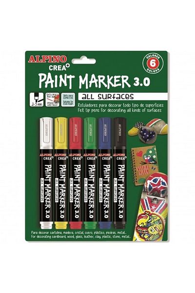 Alpino Yayıncılık Alpino Decor Paint Crea 6 Pieces Blister Ar000250