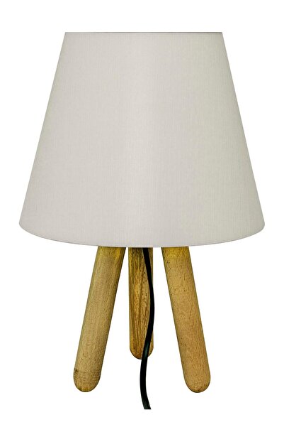 D-light Tripod Abajur Masa Lambası Krem