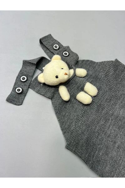 Pijamayo Unisex Baby and Kids Knitwear Winter Slippers - with Teddy Bear