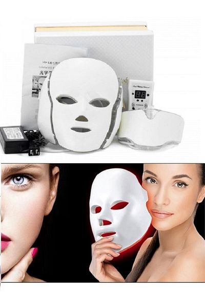 anka lazer Led Therapy Device (Led Mask) - Skin Care Device - Mesotherapy Mask 7 Colors Multifunctional