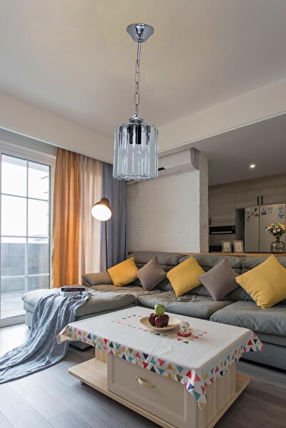 D-light Çiğdem Yuvarlak Cam Tekli Avize