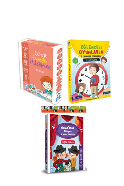 Mavi Kirpi Yayınları 1.Sınıf Okuma (3 set)Günlük Güneşlik Hikayeler Seti,Günl...