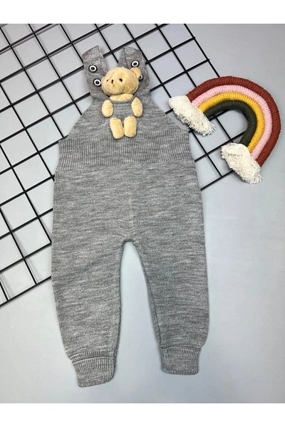 Pijamayo Unisex Baby and Kids Knitwear Winter Slippers - with Teddy Bear
