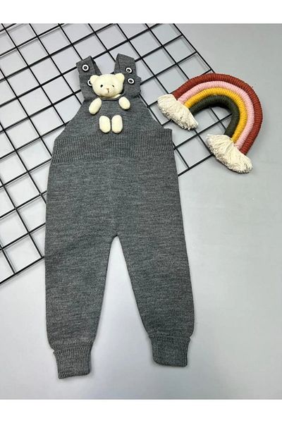 Pijamayo Unisex Baby and Kids Knitwear Winter Slippers - with Teddy Bear