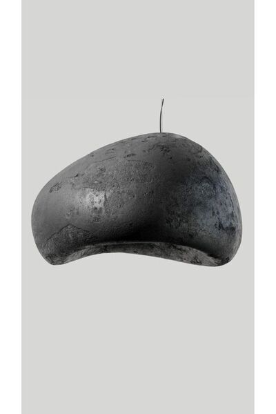 abacıshop Modern Tasarım Siyah Tekli Sarkıt Avize Wabi-sabi Japon Tasarım Ant...