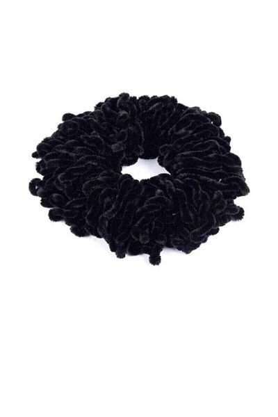 Feraşet Çanta&Bijuteri Velvet Bun Buckle Fringed, Tasseled Buckle Bun Buckle