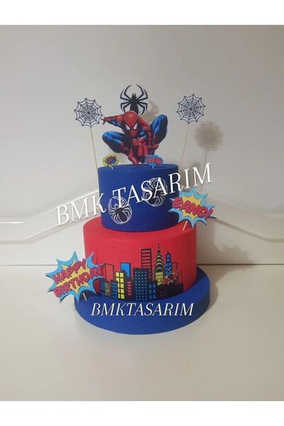 bmk tasarım كعكة سبايدرمان موديل