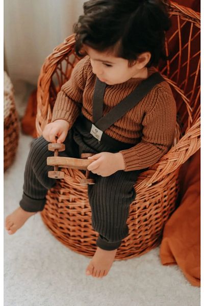 Pijamayo Flexible Knitwear Unisex Overalls - Cross Strap and Adjustable Length
