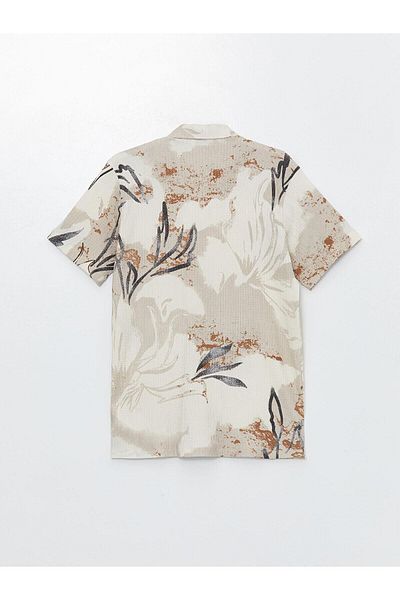 LC Waikiki Κοντομάνικο πουκάμισο για αγόρι LCW Vision Beige