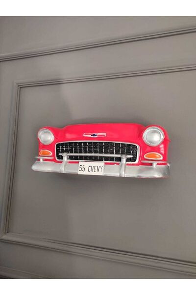 SZN DEKOR Chevrolet Duvar Arabası, Duvar Dekoru, Dekoratif Duvar Biblosu, Kla...