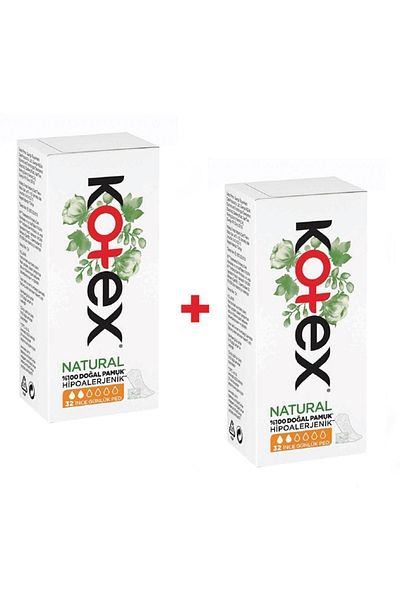 Kotex Natural Thin Daily Pad 32pcs x 2 Pieces