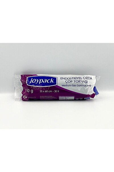 Joypack Endüstriyel Orta Boy Çöp Torbası **siyah** - 55x60 Cm - 30 Lt - 150 Gr - 20 Paket