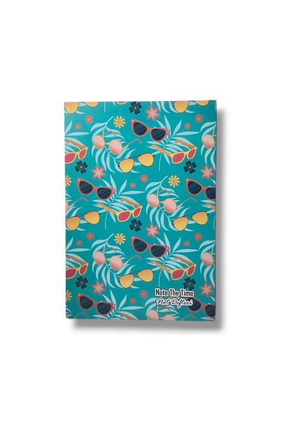 Pembe Pasaj Unlined Notebook Sunglasses Themed Notebook Notebook 14cm X 21cm Notebook