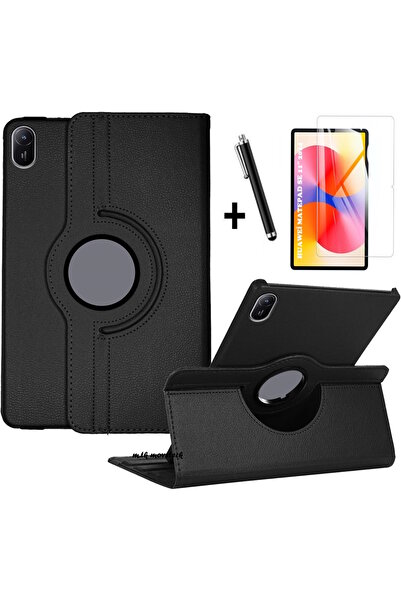 m.tk moveteck Huawei Matepad Se 11 Inç Tablet Kılıf 360 Döner Pu Deri Standlı Kapak Ekran Koruyucu ve Kalem Set