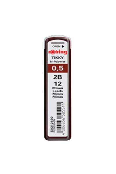 Rotring Min Hi-Polymer 2B 0.5 mm S 0312630   - Pack of 10