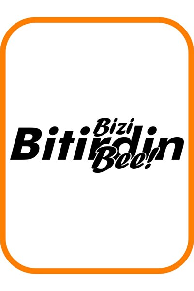 EYBA STİCKER ملصق سيارة أسود مقاس 20 × 7 سم من ''Bi Tirdin Bizi Bee''