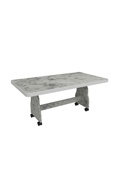 İnci TEKERLEKLİ ORTA SEHPA MASA MUTFAK MASASI