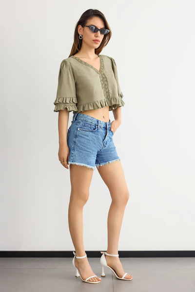 Hiccup Κομμένη μπλούζα με λαιμόκοψη σε σχήμα V