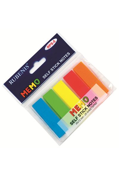 Rubenis Adhesive Note Paper 45X12 Rps-5 (48 Pcs)