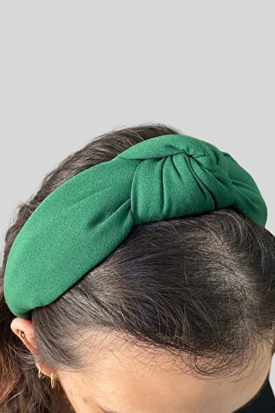 MAZEN Coroană pentru femei din țesătură ușoară din satin - Înnodat și vârf de...