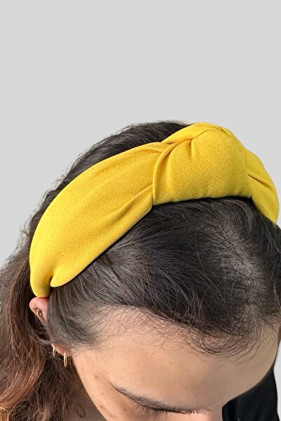 MAZEN Coroană pentru femei din țesătură ușoară din satin - Înnodat și vârf de...