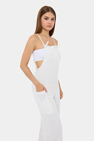 Hiccup Wide Leg Jumpsuit - Tie Detailed