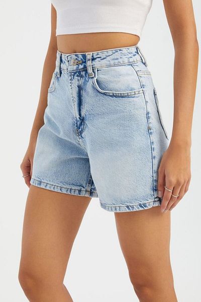 Hiccup Pantaloni scurți din denim cu talie înaltă