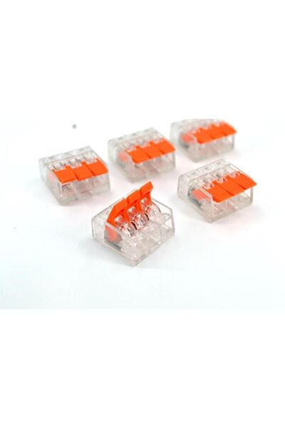 Adam 5 Adet 3 Lü Mandallı Kablo Bağlantı Klemensi Elektrik Buat