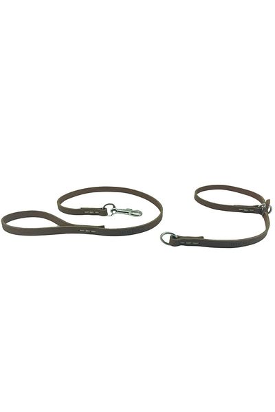 Rebel Dog Premium Genuine Leather Walking Strap, Easy Walking Leash 1.4X100Cm and Choke Leash 1.4X73Cm